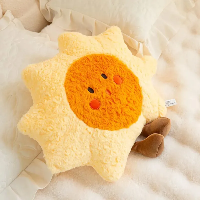 45cm Cute Rainbow Cloud Sun Moon Star Throw Pillow Cushion Rainbow Plush Toy Bedroom Decoration Doll Pillow Sofa Cushion — image 7