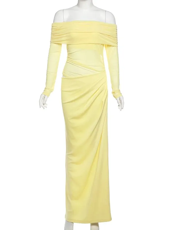 Nibber Sexy Dress Women 2025 Spring Patchwork Mesh Elegant Slash Neck Ruched Fit Chic Birthday Party Festival Bakasyon Vestidos — image 6