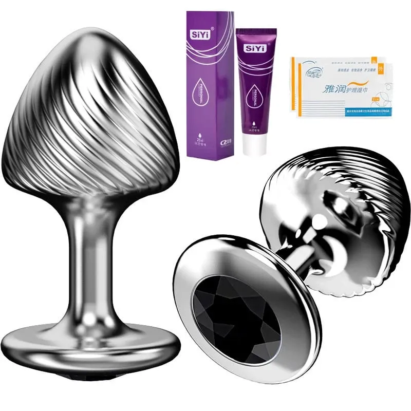 Ribbed Mushroom Metal Butt Plug Beginner Anal Plug Prostate Massage Dildos Masturbation Stimulator Adult Sex Toys For Man Women — image 16