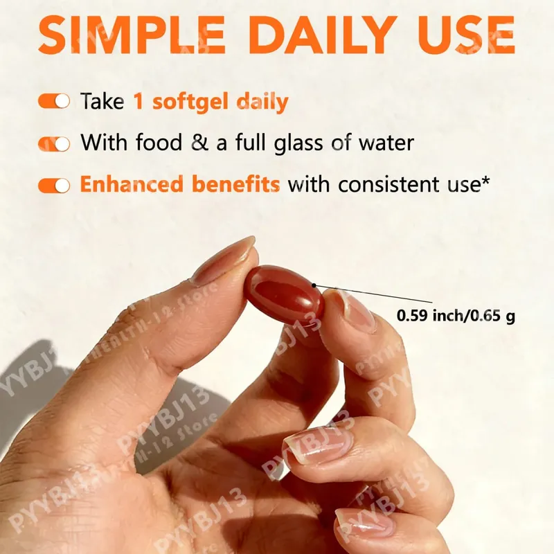 Acentiallabs Lutein Zeaxanthin Softgels 40mg Lutein & 8mg Zeaxanthin 120 Count Blue Light Filter Makulaskydd Ögonvård — image 6