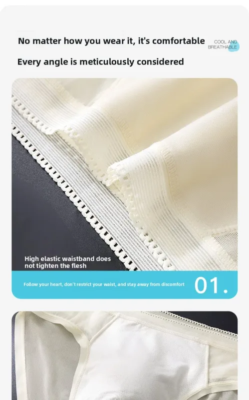 Male Glossy Silk Satin Briefs High Rise Lace Trim Ice Silk Underwear Soft Breathable U Pouch Men Panties — image 11