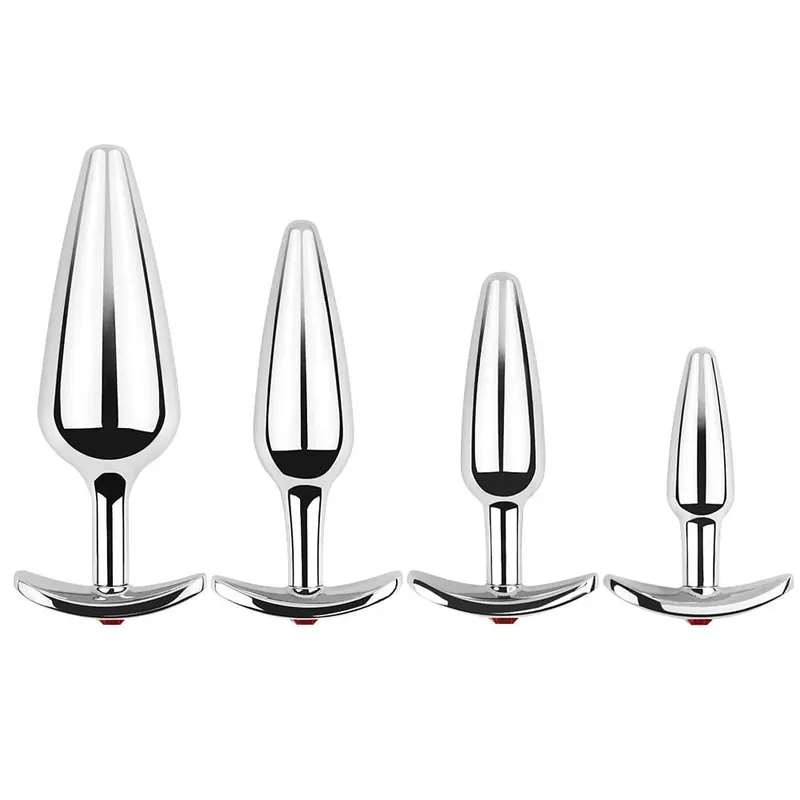 Lake Blue Gem Silver Metal Anal Plug Set by Dream Vibe Anal Trainer Kit Prostate Sex Toy Unisex Couple Backdoor Intimate Gift — image 9