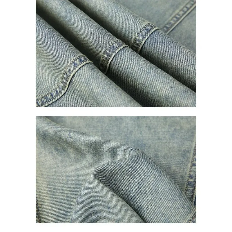 Man Pants Mens Jeans Summer New High Street Fashion Casual Thin Ice Silk Curved Blade Trousers For Men — image 6