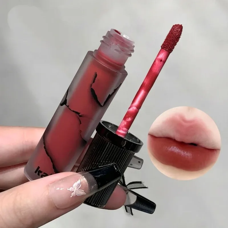 Marmor Matte Lip Mud Velvet Soft Fog Lip Tint Langlebige Antihaft-Cup-Lippenkosmetik — image 4