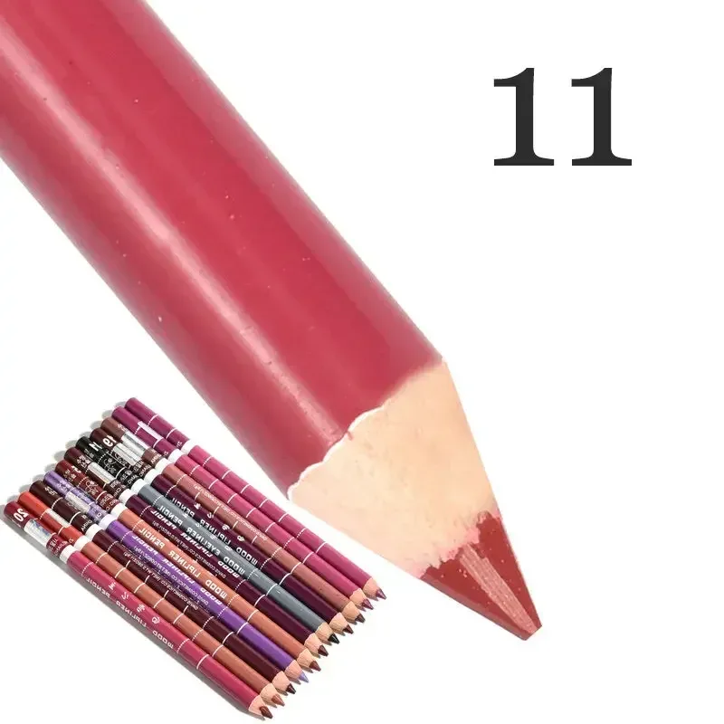 Delineador labial antiincrustante profissional, 28 cores, caneta de batom profissional, à prova d'água, lápis de contorno labial, maquiagem duradoura, delineador cremoso