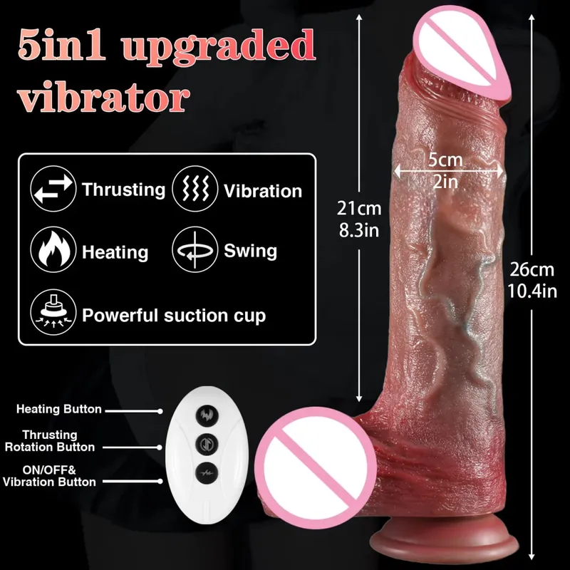 Vibrador realista vibrador grande pênis penetração anal adulto brinquedos sexuais para vibração anal aquecimento pau vibradores para masturbação feminina — image 15