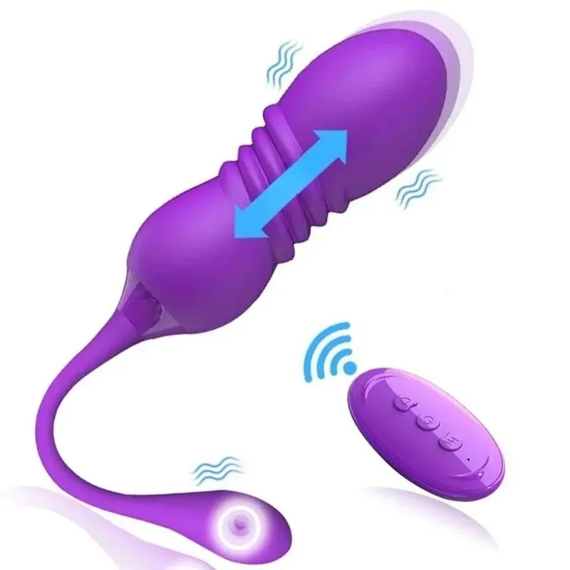2026 Retractable Vibration Vibrating Egg Wireless Remote Control Female Adult Sex Toys Female Masturbator Products — image 1