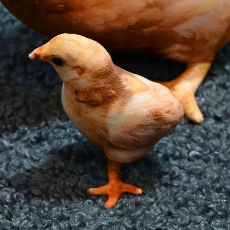 Material Bantal Badan Haiwan 30cm Saiz Tekstur Lembut Kusyen Haiwan Design Comel PP Kapas Isi Ayam Bantal Bantal — image 7