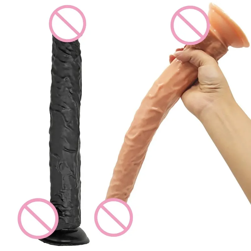 40cm realista longo vibrador pênis grande enorme vibradores masturbação vaginal g ponto estimulação anal butt plug para mulheres brinquedos sexuais 18 + — image 2