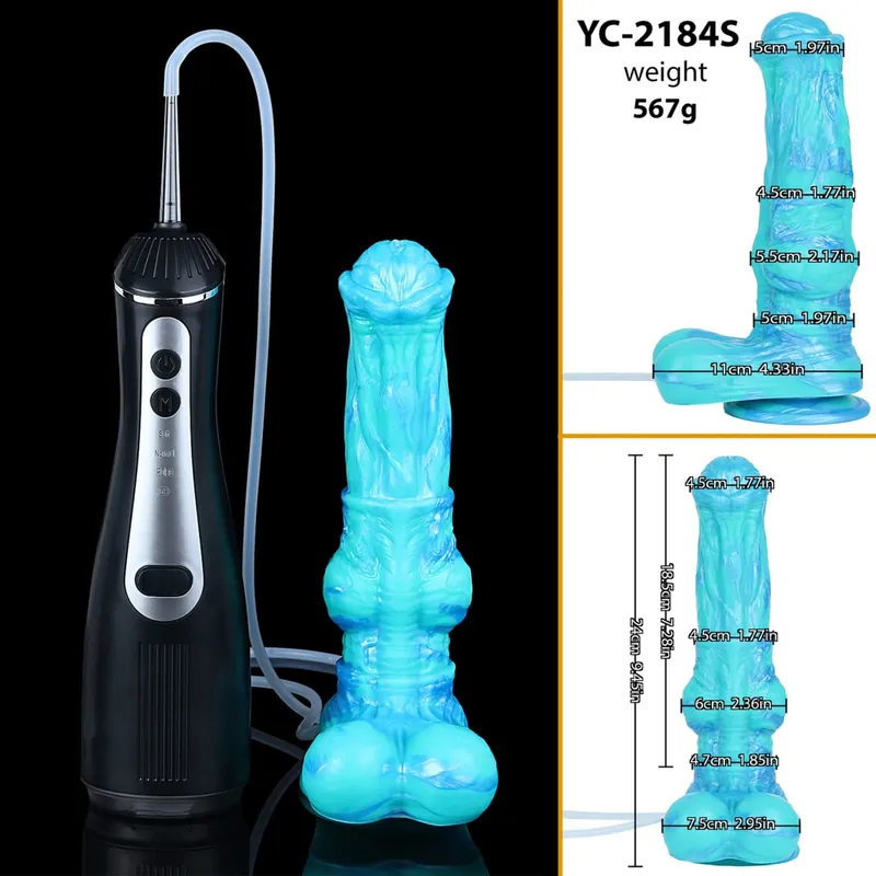 Large Squirting Horse Dildo Silicone Anal Plug Female Masturbator Prostate Massager Long Penis Adult Sex Toys for Women Men — image 9