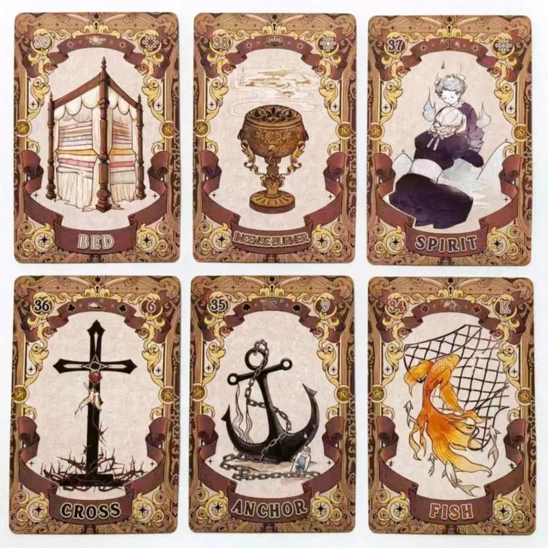 Pohádkový sen Lenormand Tarot - 44 karet Stolní hra Ilustrace Téma pro věštění a vyprávění — image 3