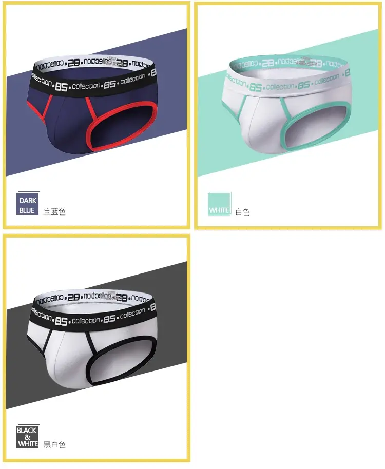 0850 Herr Sexiga Underkläder Trosor Herr Bomull Bekväma Andas Trosor Partihandel Man Kalsonger Cueca Herr Underbyxor — image 12