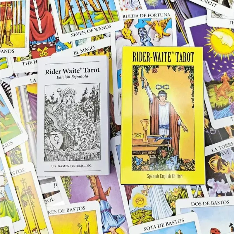 78pcs The Rider Tarot Deck with Instruction Booklet Essential for Tarot Beginners & Expert Readers English-Spanish — image 4