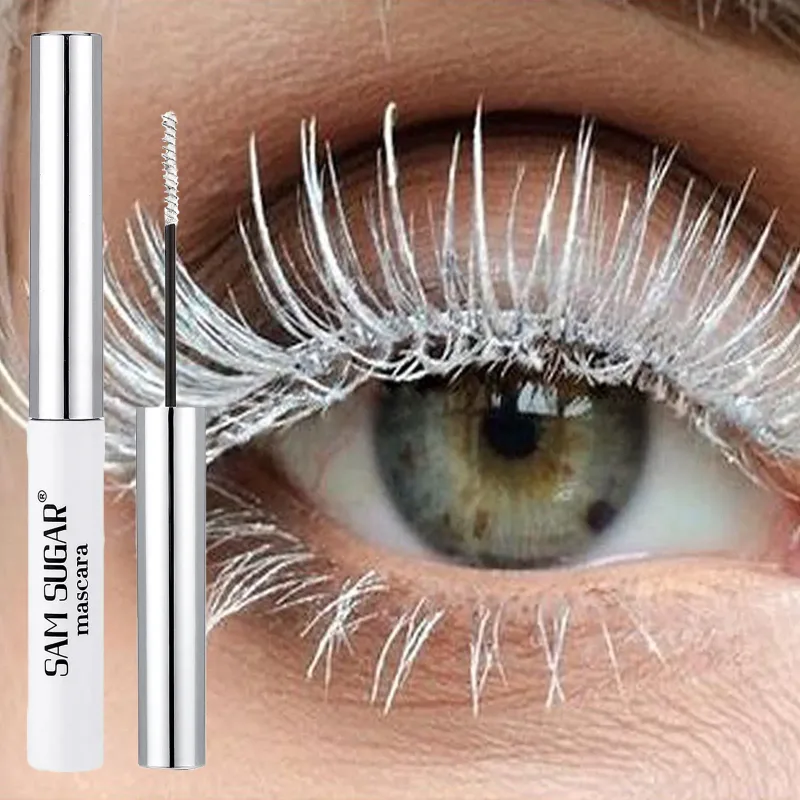 Färgglad Slender Mascara Vattenfast Snabbtorkande Curling Ögonfransar Flerfärgade Fransar Makeup Långvarig Blågrön Kosmetika — image 3