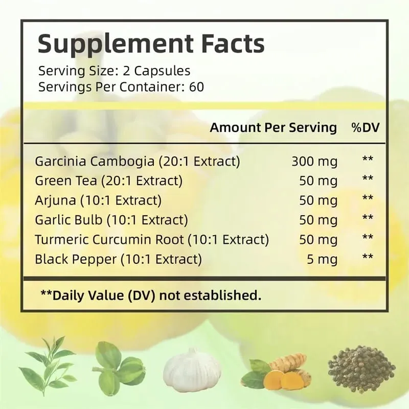 Garcinia Cambogia kapszula - Zsírégető súlykontroll Étvágycsökkentő anyagcsere fokozás — image 3