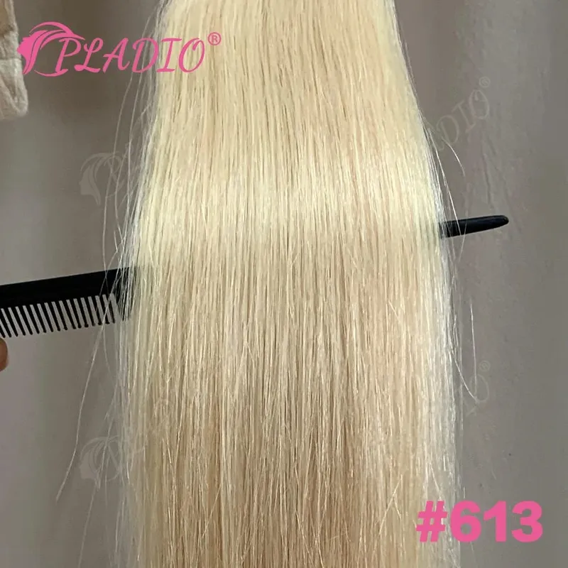 100% Human Hair Tape in Extensions 20Pcs 50g Remy Skin Weft Seamless Invisible Silky Straight Thick Ends for Wedding Women