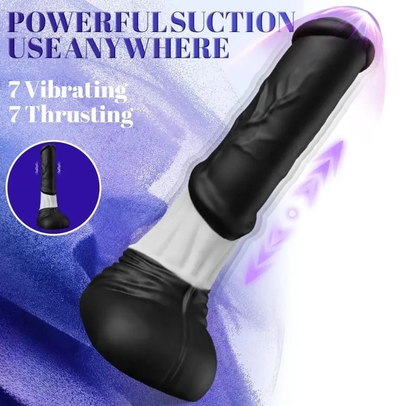 Thrusting Horse G-spot Dildo Vibrator 11.8" Monster Big Dildo Vibrations App Remote Control Suction Cup Adult Sex Toy for Women