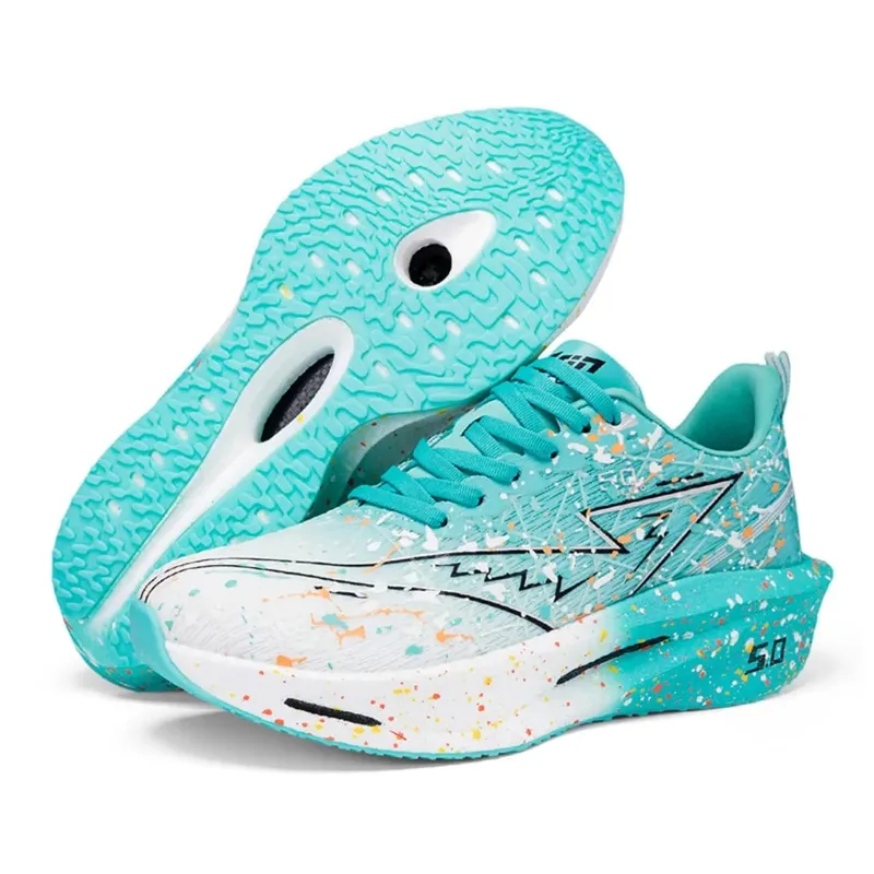 Men Marathon Running Shoes Carbon Plate Air Cushion Sports Sneakers Breathable Lightweight Comfortable Nonslip Athletic Shoes — image 3