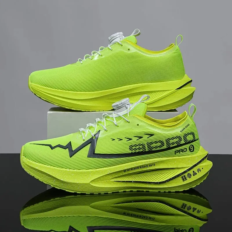 Fluorescence Running Shoes Carbon Board Marathon Men Sports Breathable Lightweight Women's Comfortable Athletic Sneakers Casual — image 16
