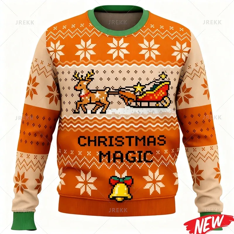 Cute Animal Ugly Christmas Sweater Men Women Fashion 3d Printed Merry Christmas Sweatshirt Colorful New Year Pullover Hoodies — image 9