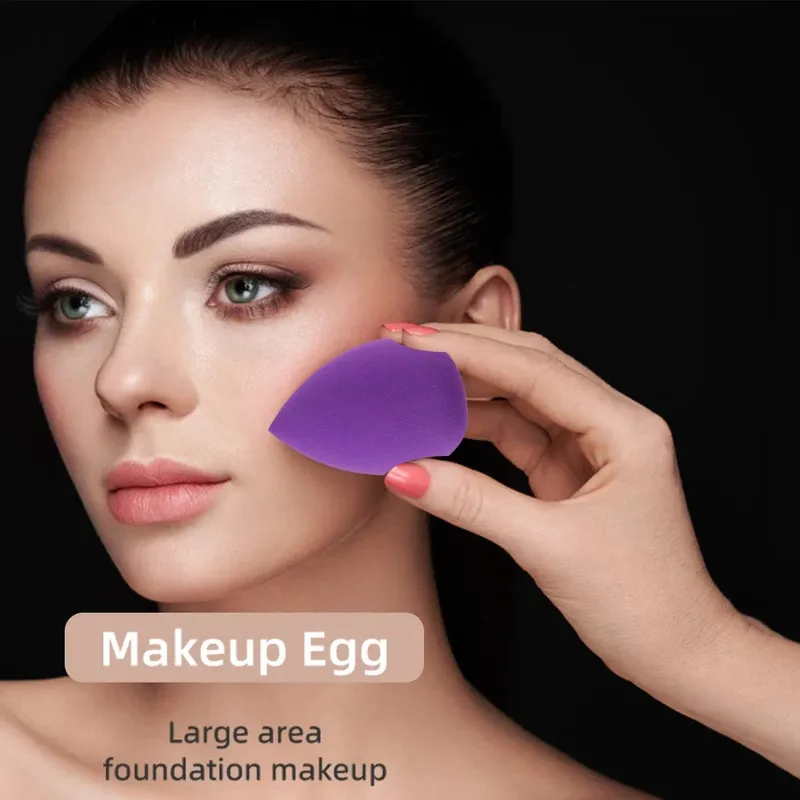 Makeup Brushes and Sponges Set Purple Makeup Puff Beauty Egg Headband Wristband Remover Kit Makeup Tool Gift 20-28pcs — image 5