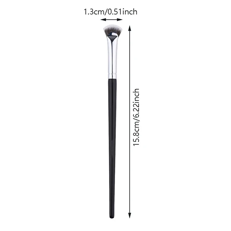 New Fan-shaped Eyelash Brush Soft No Shedding Professional Beauty Eyelash Makeup Brushes Mascara Highlighter Powder Smudge Tool