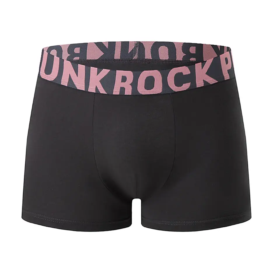 4/10 Piece Set Of Multi-color Men's Underwear Comfortable And Soft Cotton Flat Angle Pants Elastic Waist Sports Base Shorts — image 3