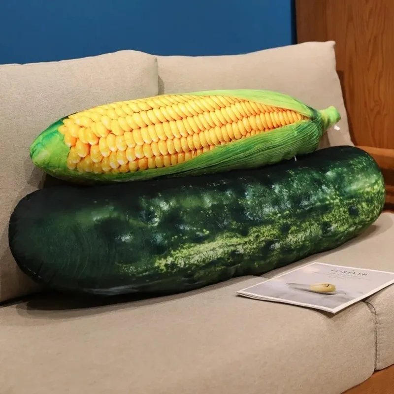 Kawaii Soft Vegetable Pillow Realistic Details Simulation Vegetable Stuffed Creative Accent Cozy Veggie Cozy Home — image 9