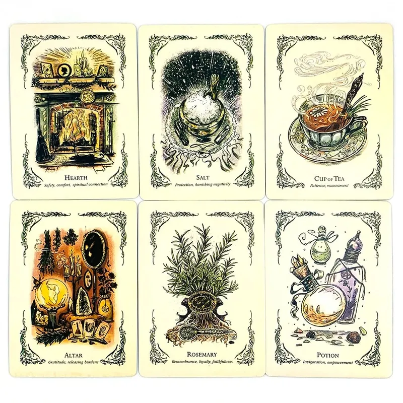 The Green Witch's Oracle Deck Embrace the Wisdom and Insight of Natural Magic Green Witch Witchcraft Series Tarot Cards — image 4