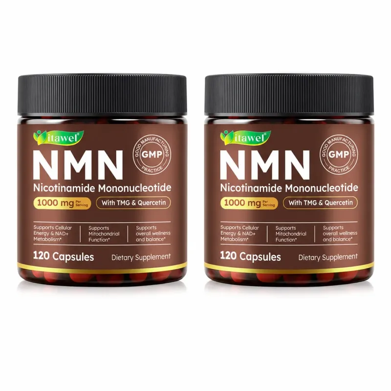 NMN Capsules 1000mg Nicotinamide Mononucleotide NAD+ Cellular Energy TMG Quercetin Resveratrol 120 Vegan Capsules Non-GMO — image 8