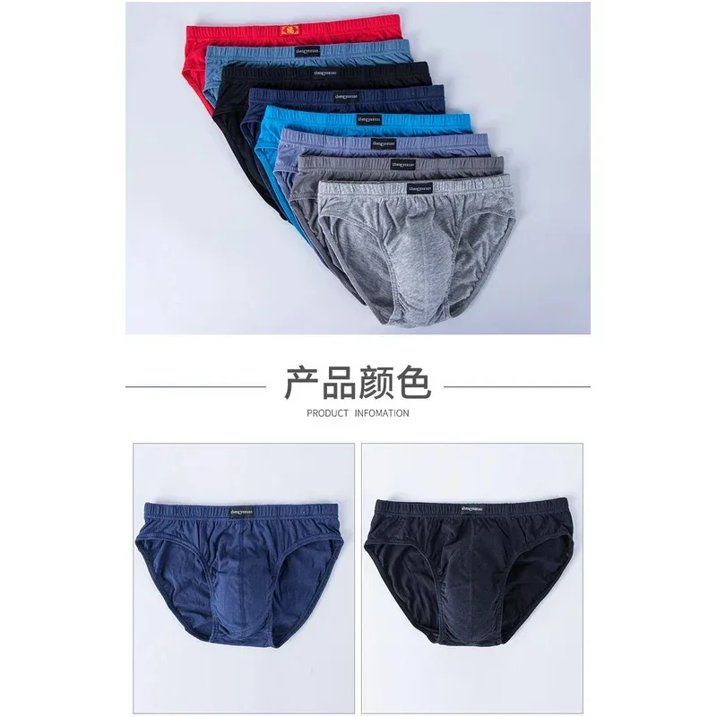Cotton Underpants para sa Mga Panlalaking Brief Panlalaking Underwear Knickers Panties Pant Shorts Sexy Undies sa Sukat XL hanggang 6XL 2/3/4/5 Pcs/Lot — image 5