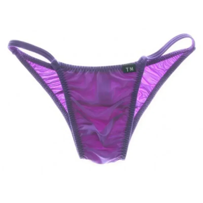 Slip bikini da uomo in nylon sottile a vita bassa, elastico in seta, senza cuciture, intimo sexy, traspirante, tinta unita, moda intimo maschile — image 10