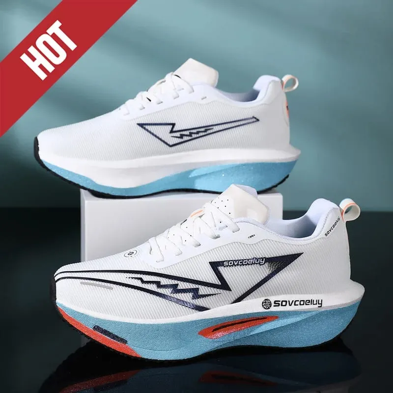 Running Shoes Men Marathon Carbon Board Speciality Sports Breathable Lightweight Women's Comfortable Athletic Stability Sneakers