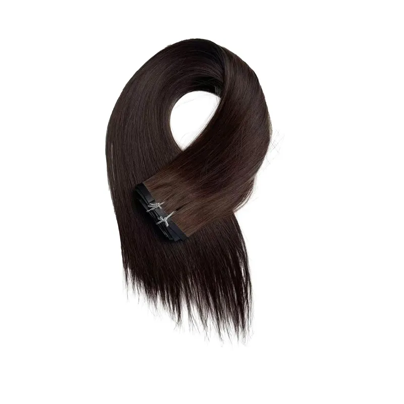 160g Thick PU Clip in Human Hair Extensions Seamless Weft Tape Clip on for Thick Raw Hair Invisible Hair Extensions