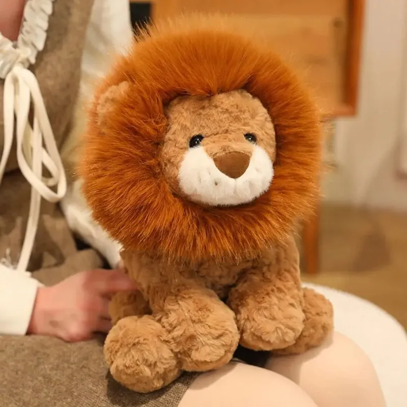 Creative Gift Soft Lion Animal Pillow Cute Emotional Support 13.8inch Pillow