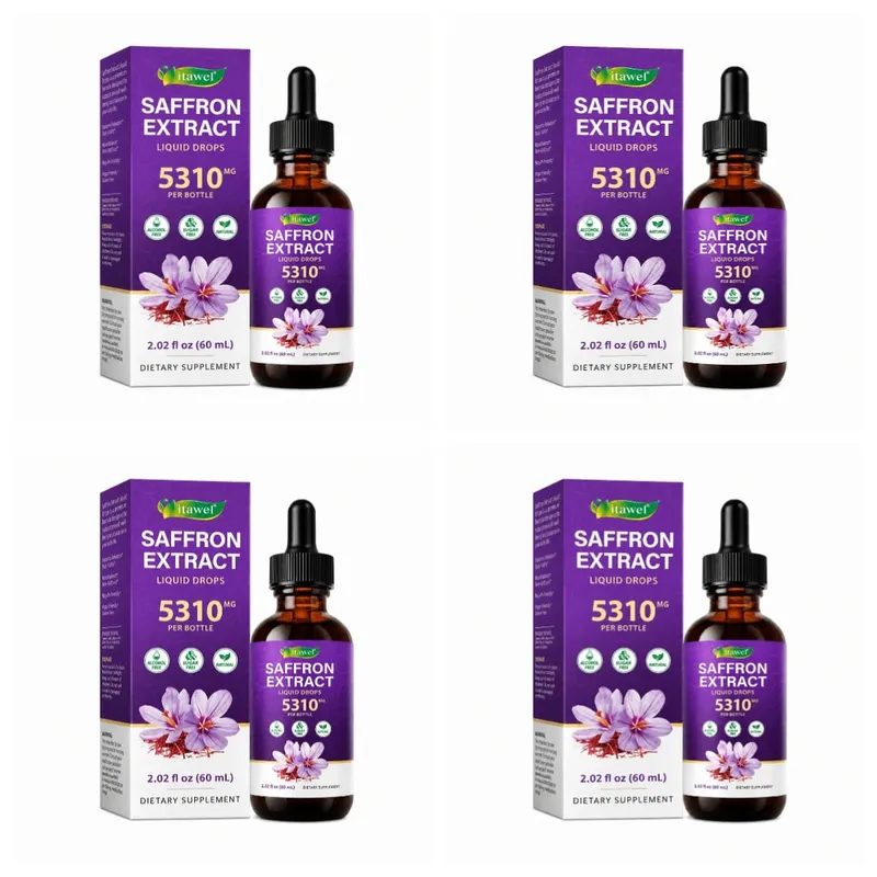Saffron Extract Liquid Drops 117mg per Serving for Antioxidant Balanced Mood Healthy Sleep & Premenstrual Comfort Support 60ML — image 8