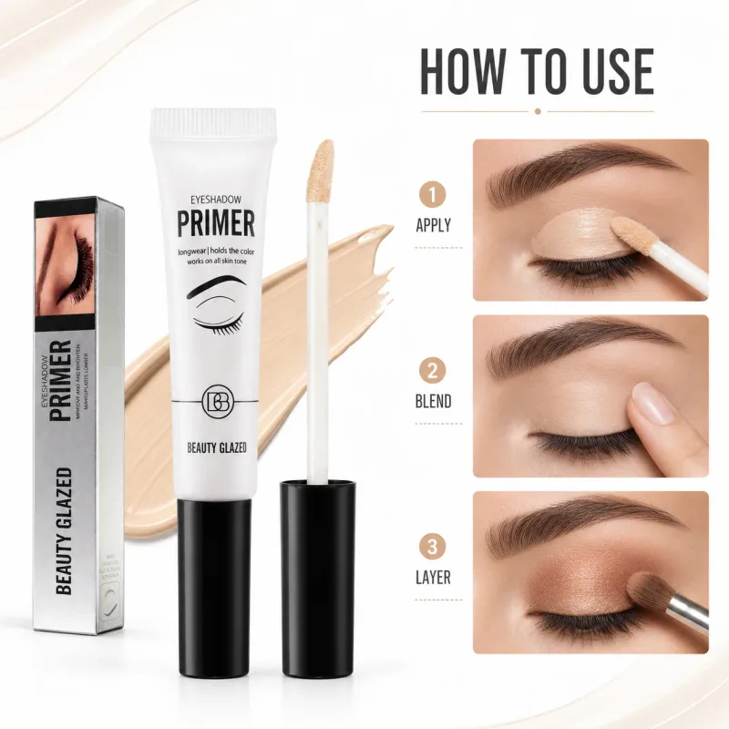 1PC Eyeshadow Makeup Primer Smooth & Crease-Resistant Eye Makeup Waterproof Long-Lasting Wear Translucent Shade Eye Base Primer — image 4