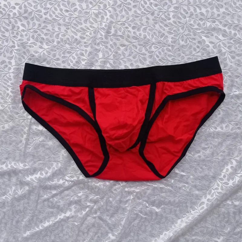 Helt nya herrtrosor Trosor Underkläder Bomullsblandning Elastisk Låg midja Man M~2XL Påse Stretchig Sommar Alla årstider — image 4
