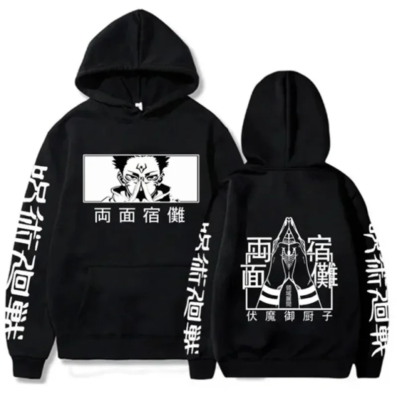 hoodies for man 3D Anime Satoru Gojo Printing Hooded Men Women Hoodies Prevalent Harajuku Manga Unisex Sweatshirt Men's clothing — image 10
