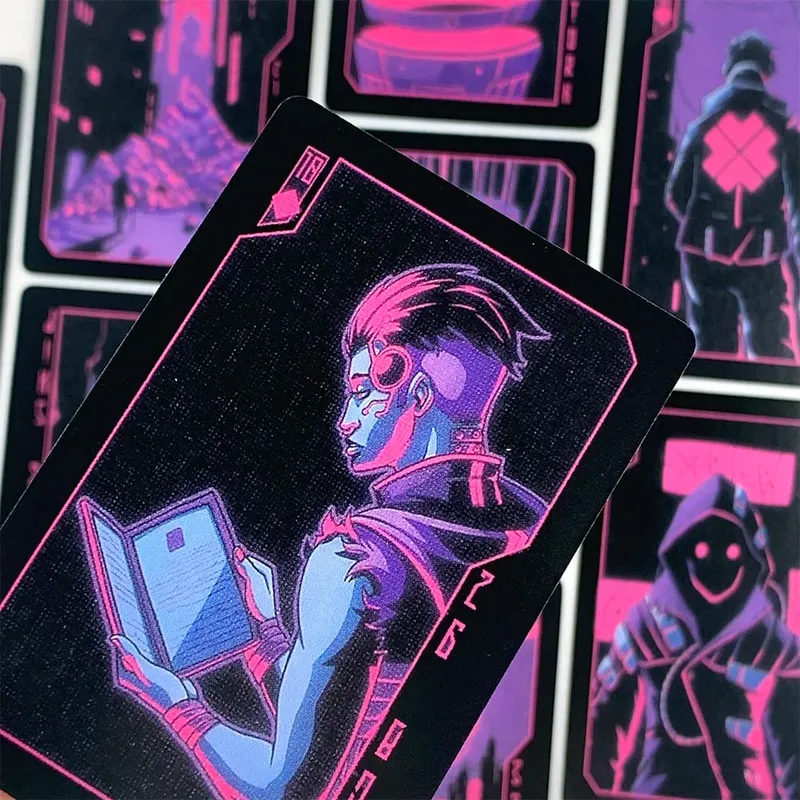 New Oracle Cards A 40 Cards Cyberpunk Oracle Cards For Modern Mystics Perfect For Meditatio Divination & Gift Giving — image 5