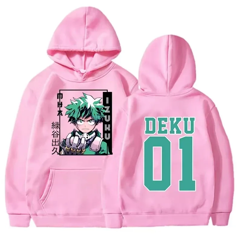Meu herói academia moletom com capuz deku anime streetwear impressão gráfica unissex masculino feminino oversized casual moletom manga longa — image 4