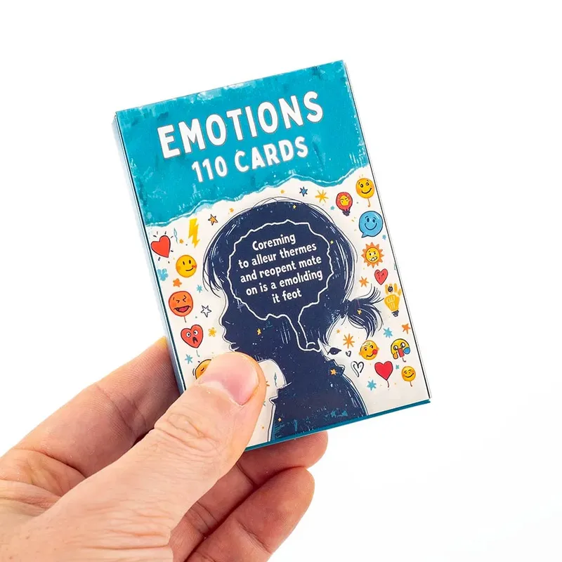 110 Emotions Cards Emotional Recognition & Expression Tool Fun Feelings Learning Game for Kids & Adults Board Playing Game Cards — image 2
