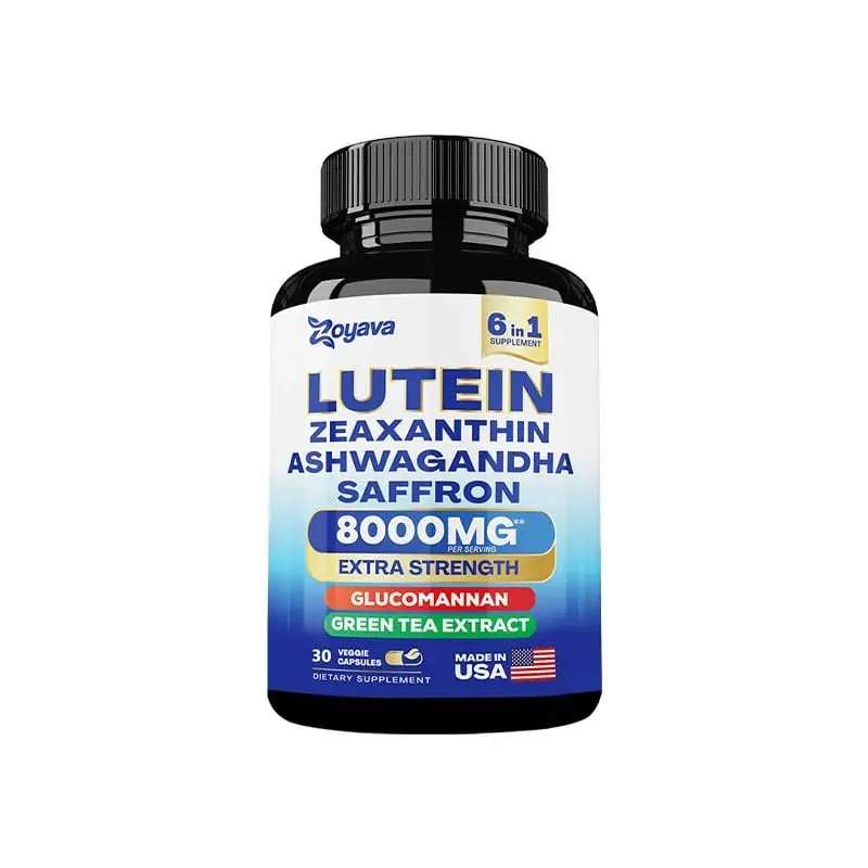 Lutein & Zeaxanthin Supplement 8000 Mg Eye Vitamins with Saffron for Adults Eye Health Supplement Supports Vision