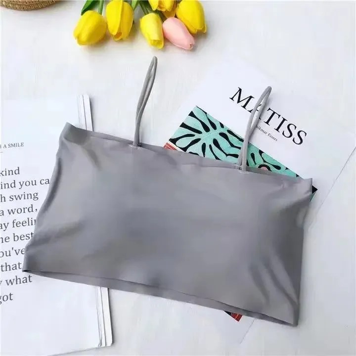 Comfortable Waist Beauty Back Wrap Chest Tube Top Girl No Steel Ring Camisole Bra Underwear New Female Simple Beauty Back — image 11