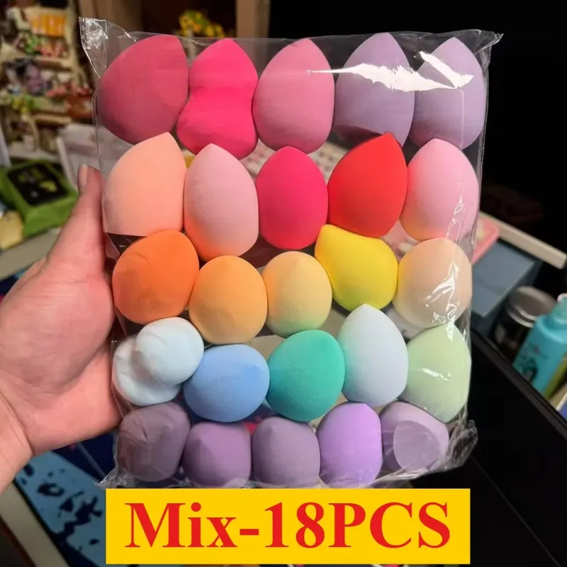 4/7/18 Piece Makeup Sponge Set Suitable for Liquid BB Cream Powder Application Makeup Egg Dry Wet Dual-Use Powder Puff Girl — image 11