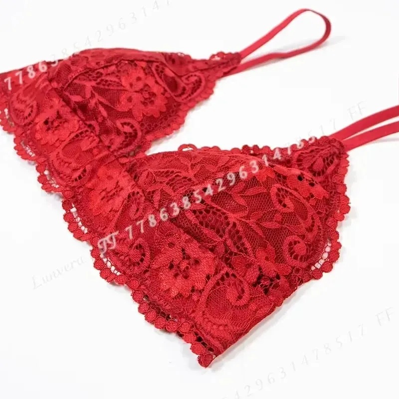 Varsbaby Women Lace Bra Set Non Padded Bra Panty Garter Stockings Summer Underwear Lingerie Sexy — image 4