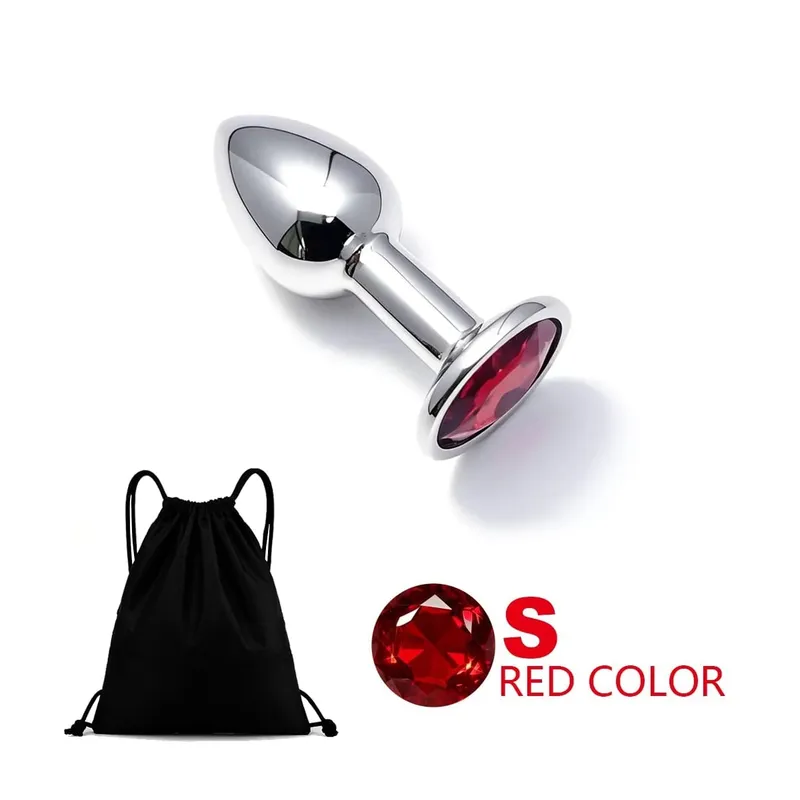 5 Size Metal Anal Plug Butt Plug Sex Toy Butt Toy for Women Men Couples Adult Game Masturbator Anal Diamond Sex Toys — image 21