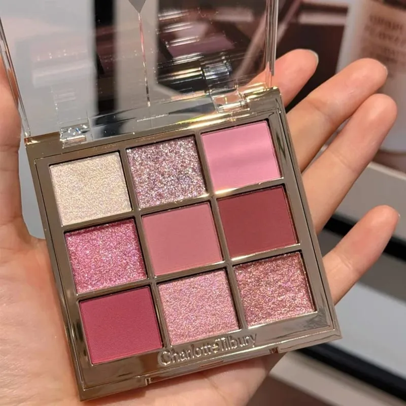 Charlotte Tilbury PILLOW TALK Série Coração Macio Cor Dupla Pó Blush Placa de Cores Código de Cores Quentes Primeiro Amor Sexo em Fogo