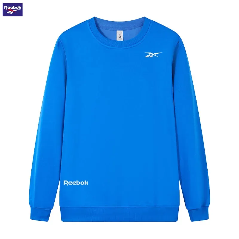 2026 Stride Running Spring/Autumn Men's and Women's Universal Round-neck Hoodie - Lightweight Solid-color Long-sleeved Loose-Fit