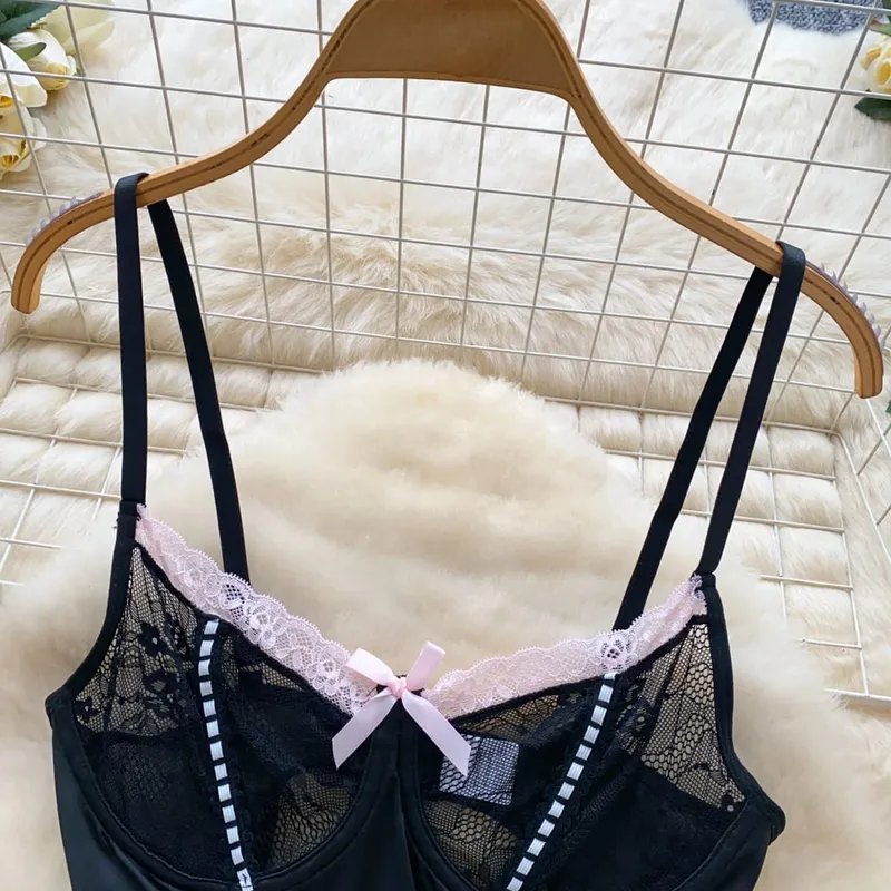 Women's Fashion Sexy Dress Lace Bow Decoration Design Slim Sexy Comfortable Dress Party Hotsweet Mini Dress New — image 3